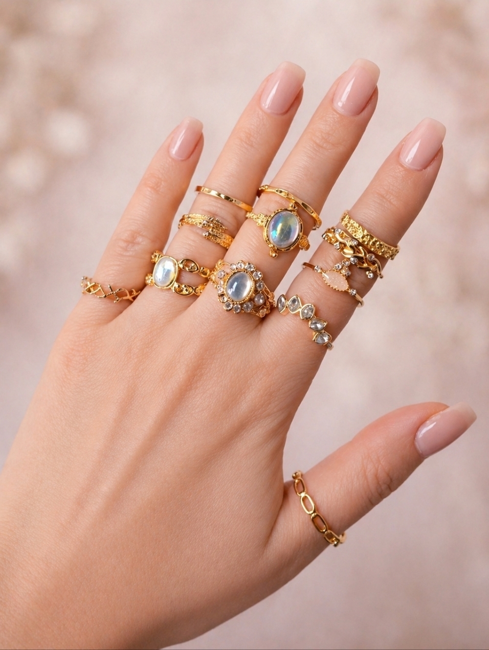 Vintage Inspired Ring Lot | 12 Costume Rings | Boho Victorian Y2K